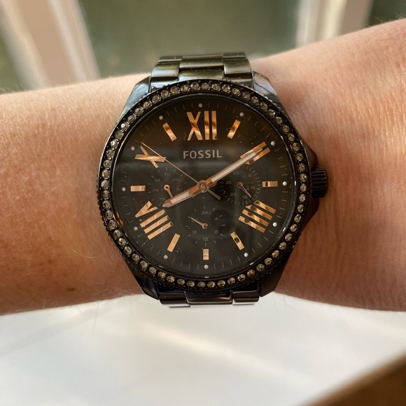 Fossil Black Ceramic Watch - Picture 3 of 9